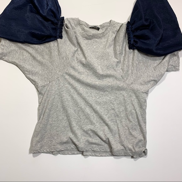 Trame Italy unique design ruffle sleeves tee shirt - Picture 6 of 8